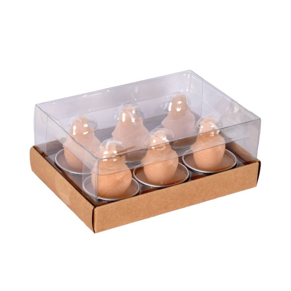 Set de 6 bougies chauffe-plat Poisson
