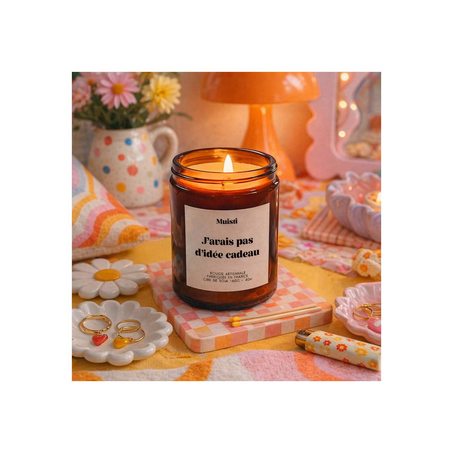 Bougie parfumée « J’avais pas d’idée cadeau »