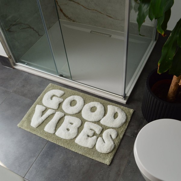 Tapis de bain antidérapant « Good Vibes »