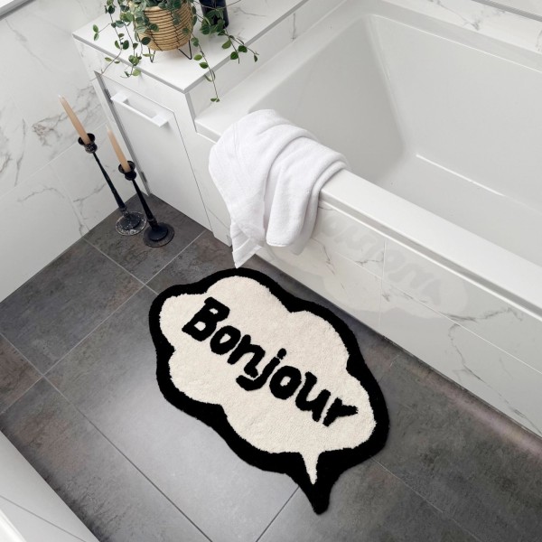 Tapis de bain antidérapant Bonjour