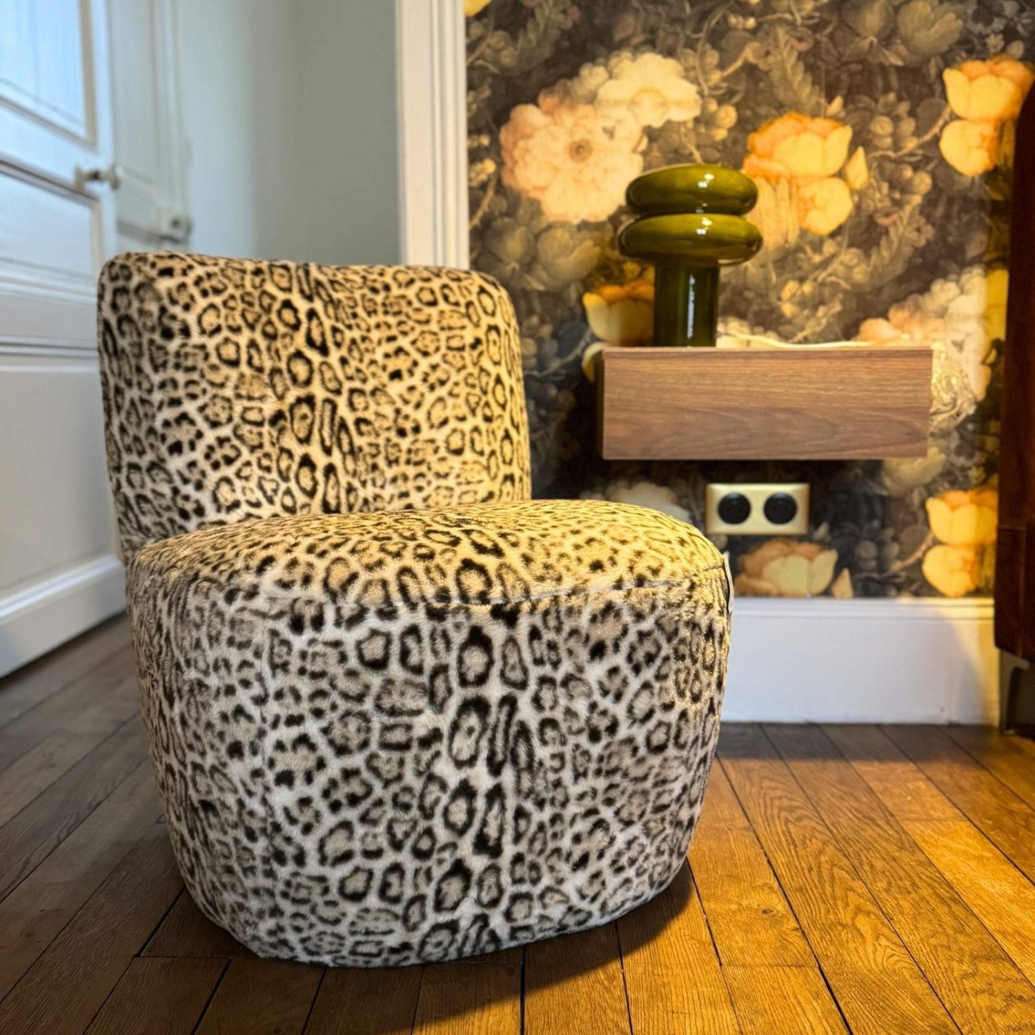 Fauteuil Eve léopard