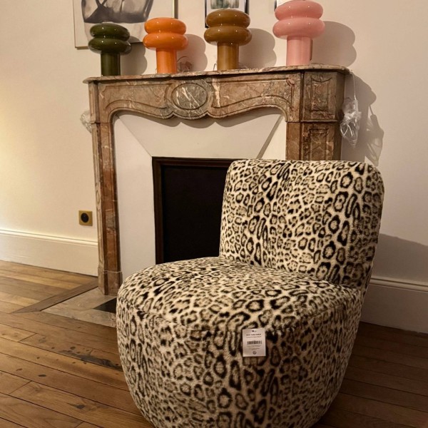 Fauteuil Eve léopard