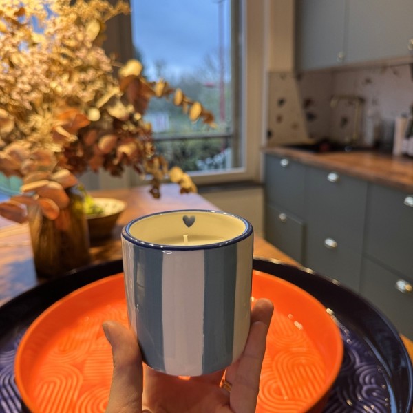 Bougie Chichou bleue ambre