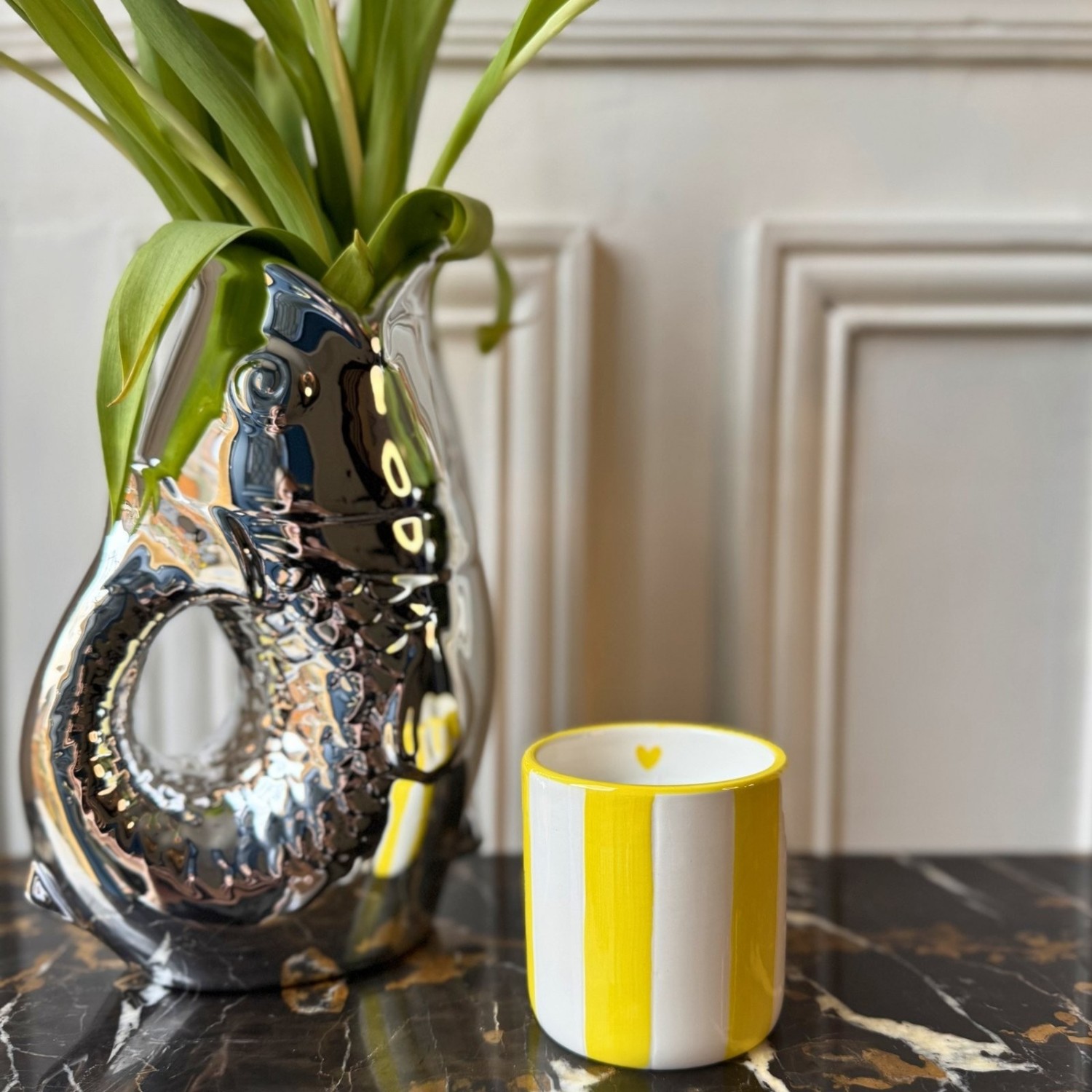 Bougie Chichou jaune citronnelle