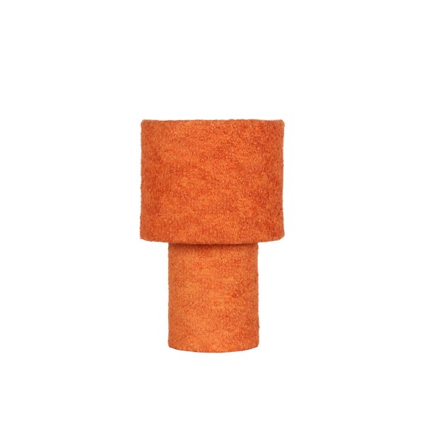 Lampe de chevet bouclette orange