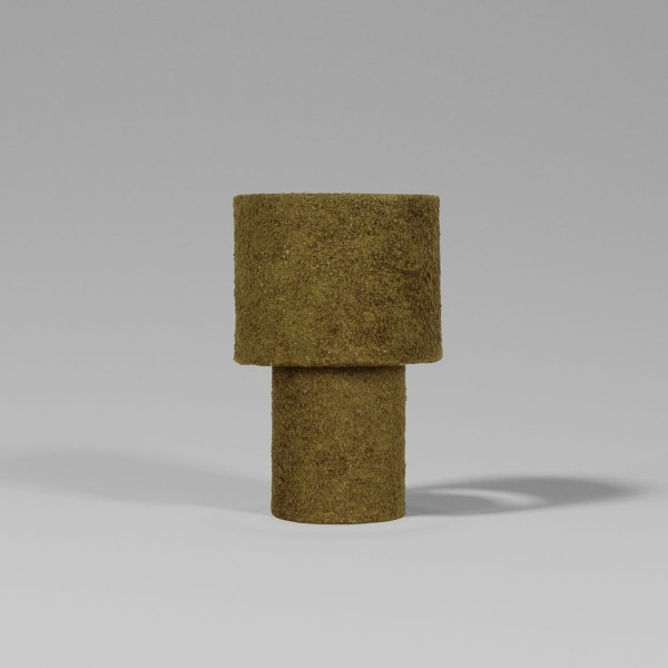 Lampe de chevet bouclette vert olive