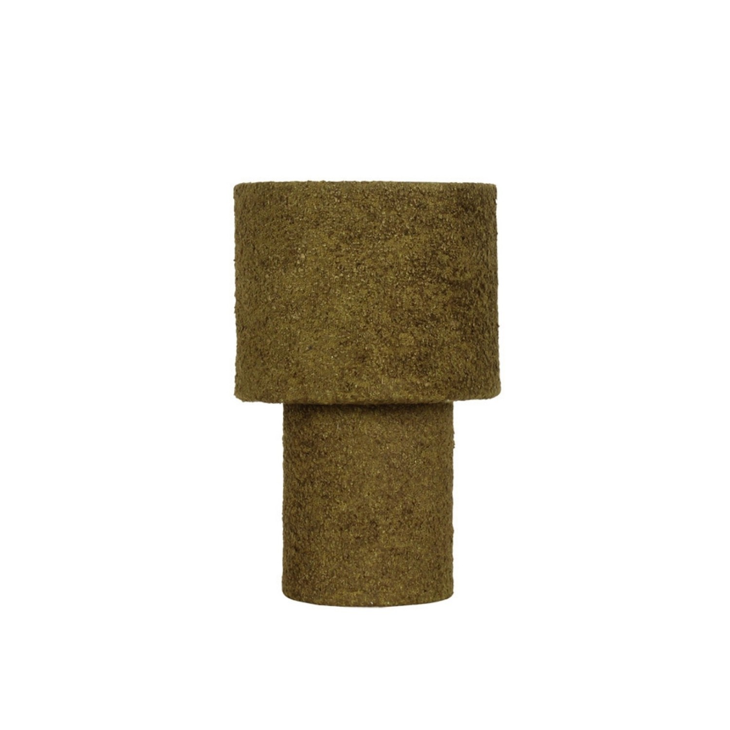 Lampe de chevet bouclette vert olive