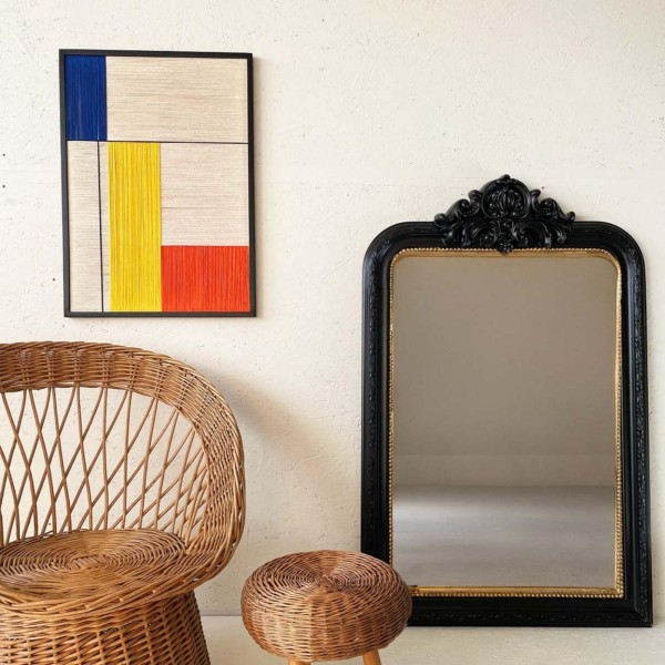 Décor mural tissé Popart bleu