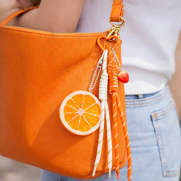 Grigri de sac orange – porte-clé fruit vitaminé