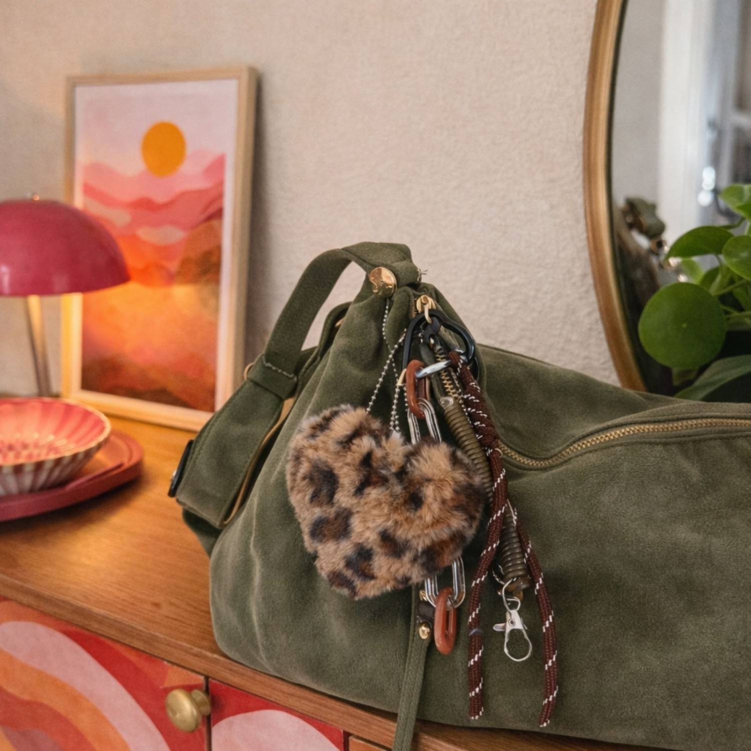 Grigri de sac cœur léopard – le détail sauvage et stylé