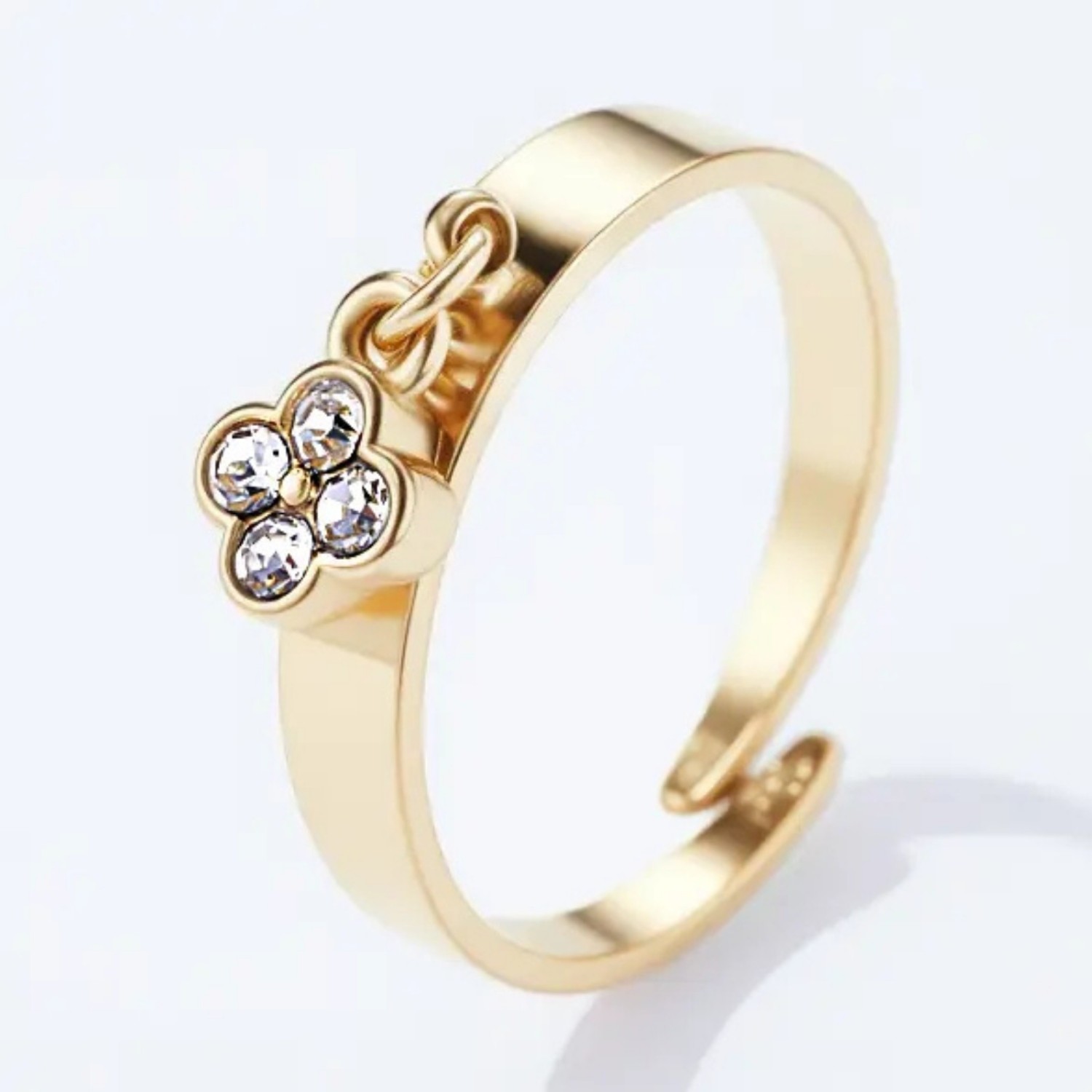 Bague Fleur Lumina Dorée