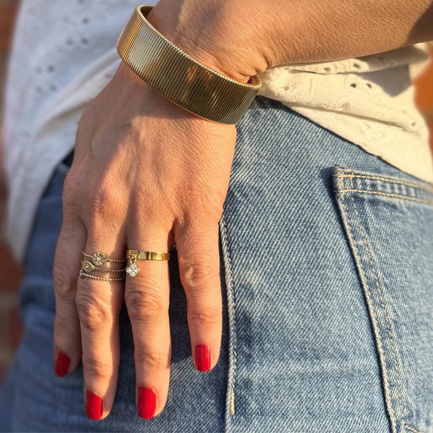 Bague Multi Anneaux Astra Dorée