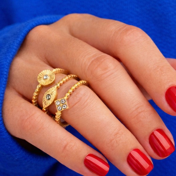 Bague Multi Anneaux Astra Dorée