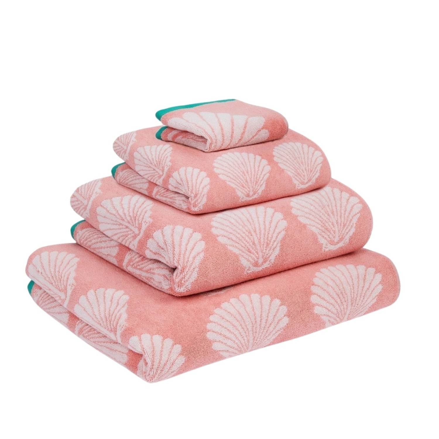 Serviettes coton biologique coquillages