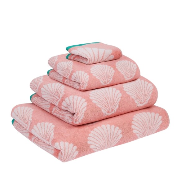 Serviettes coton biologique coquillages