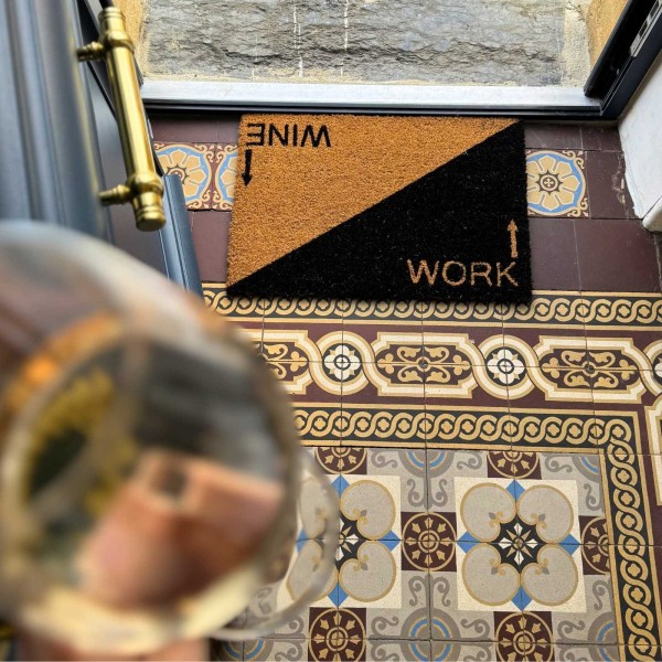 Tapis de bienvenue Travail / Vin