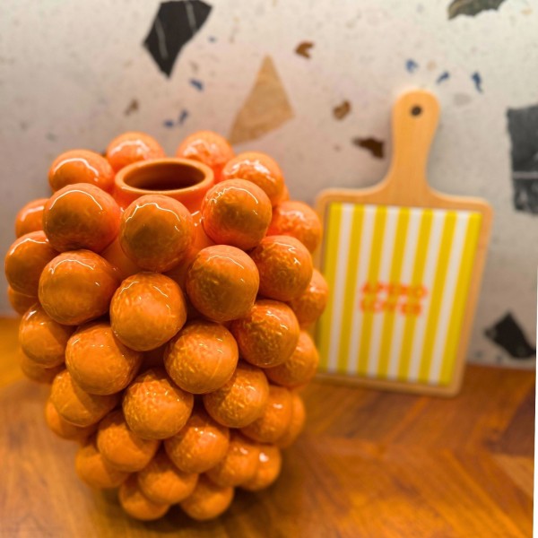 Vase en céramique oranges XXL