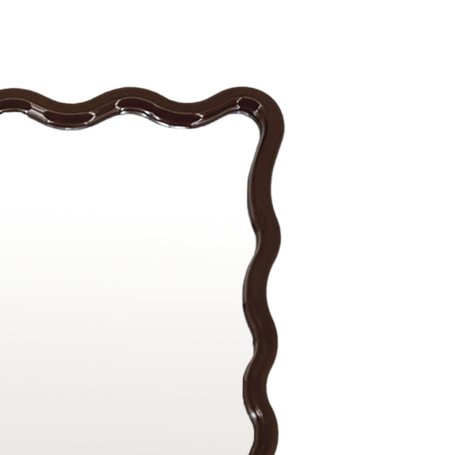 Miroir Ondulé Rectangle GM Marron L40 H60 cm | Chère Colette