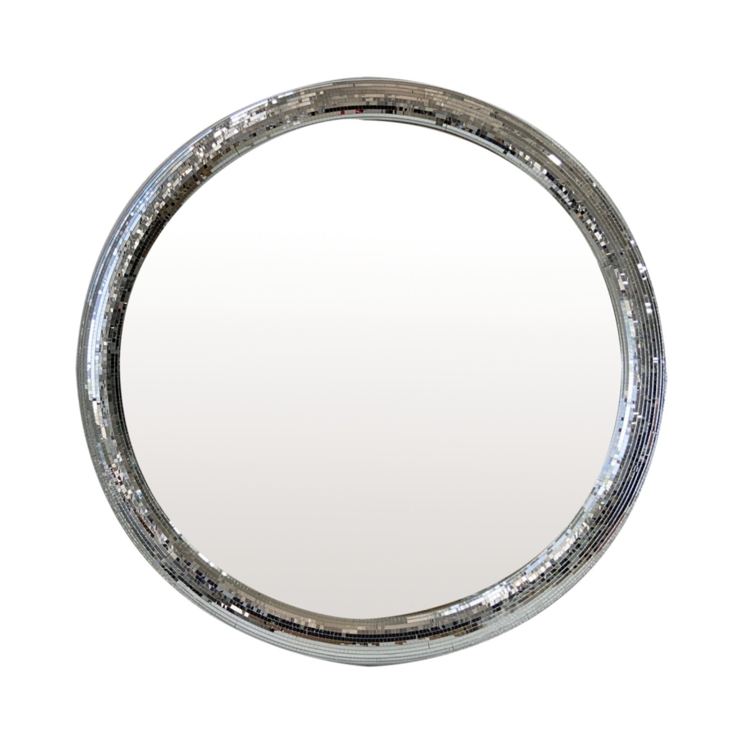 Grand miroir disco rond