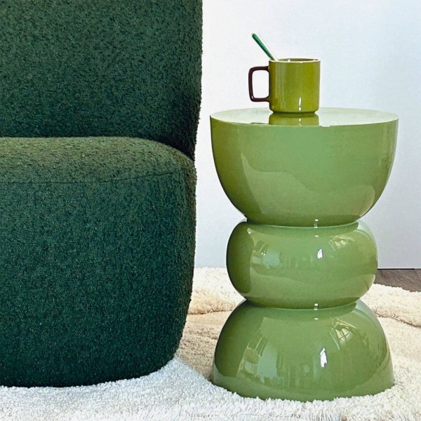 Fauteuil Eve Bouclette Vert Foncé
