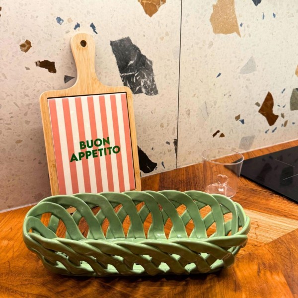 Panier Céramique Rectangle Vert